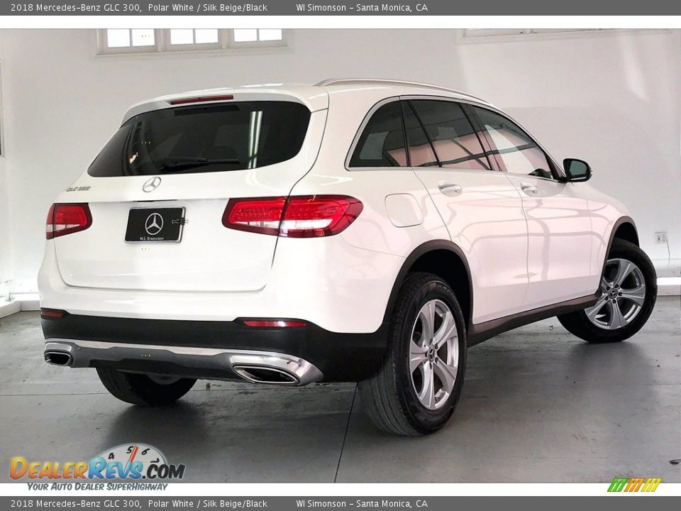 2018 Mercedes-Benz GLC 300 Polar White / Silk Beige/Black Photo #13