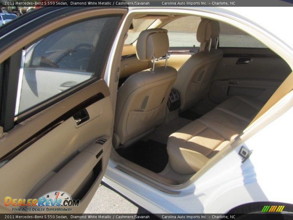 2011 Mercedes-Benz S 550 Sedan Diamond White Metallic / Cashmere/Savanah Photo #20