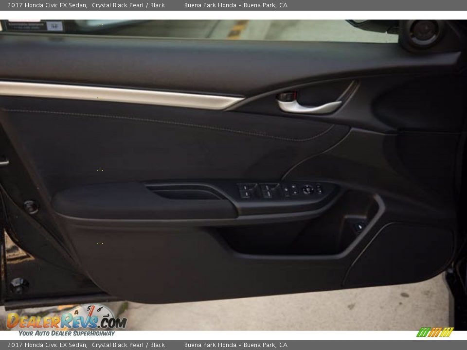 2017 Honda Civic EX Sedan Crystal Black Pearl / Black Photo #32
