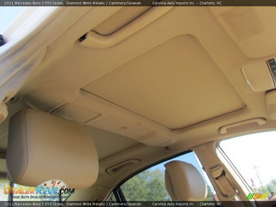 2011 Mercedes-Benz S 550 Sedan Diamond White Metallic / Cashmere/Savanah Photo #23