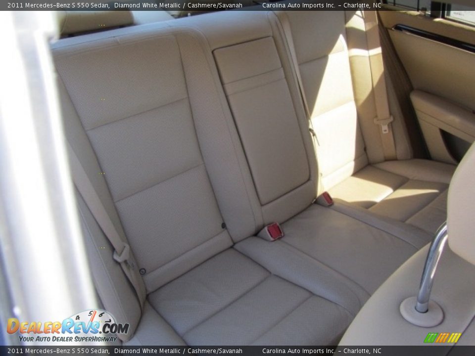 2011 Mercedes-Benz S 550 Sedan Diamond White Metallic / Cashmere/Savanah Photo #24