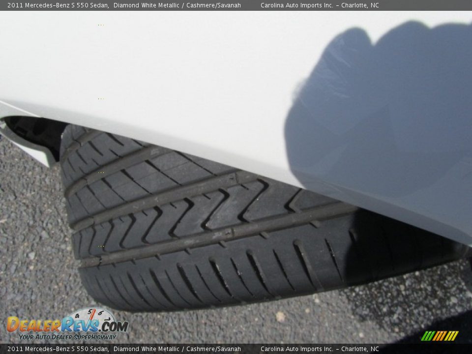 2011 Mercedes-Benz S 550 Sedan Diamond White Metallic / Cashmere/Savanah Photo #27