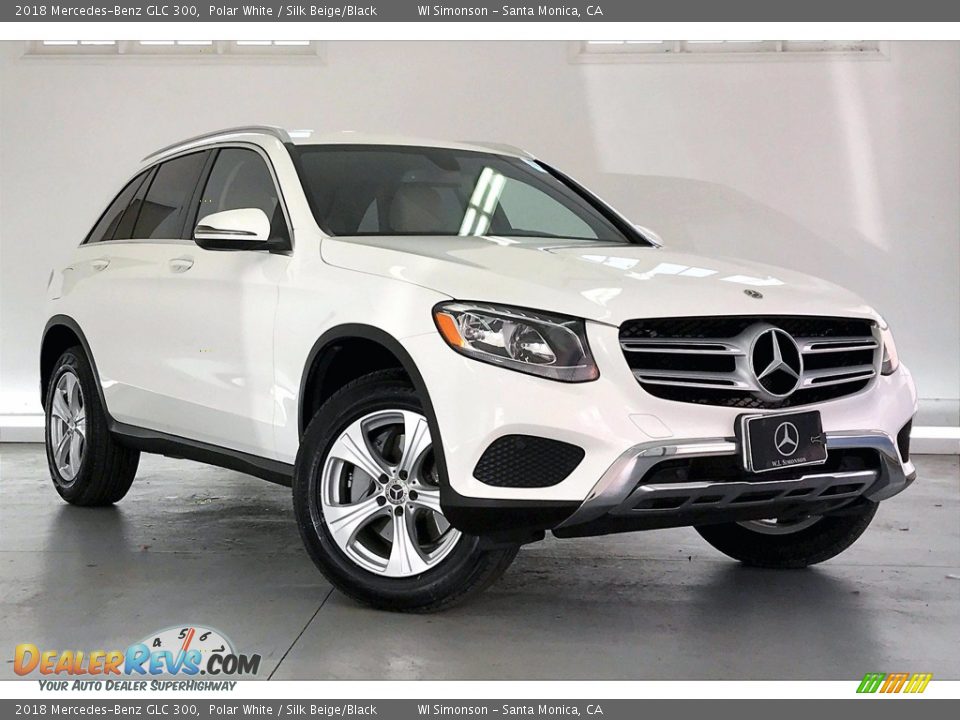 2018 Mercedes-Benz GLC 300 Polar White / Silk Beige/Black Photo #34