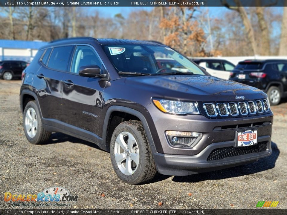 2021 Jeep Compass Latitude 4x4 Granite Crystal Metallic / Black Photo #1