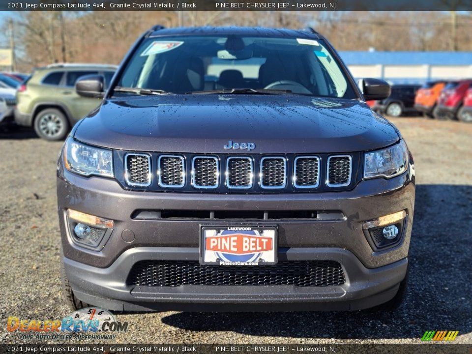 2021 Jeep Compass Latitude 4x4 Granite Crystal Metallic / Black Photo #3