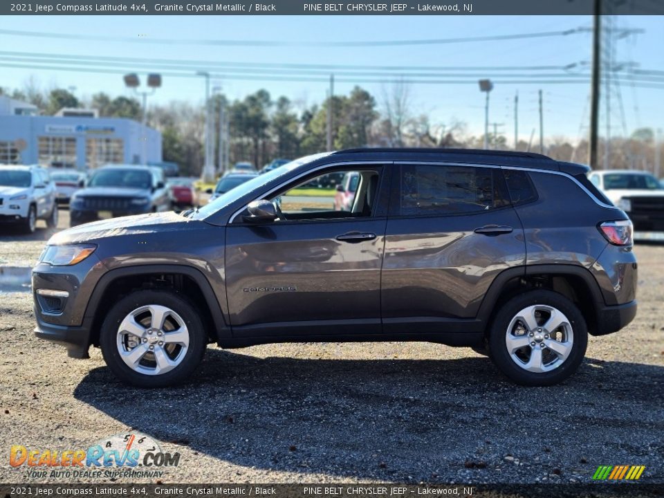 2021 Jeep Compass Latitude 4x4 Granite Crystal Metallic / Black Photo #4