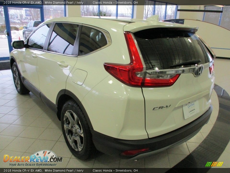 2018 Honda CR-V EX AWD White Diamond Pearl / Ivory Photo #9