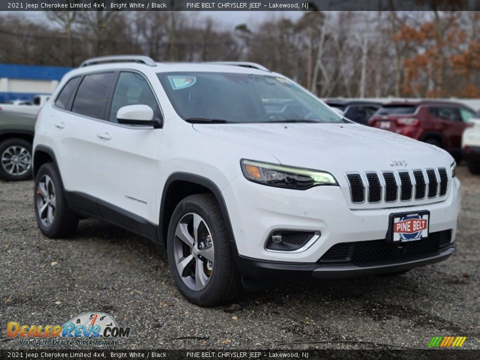 2021 Jeep Cherokee Limited 4x4 Bright White / Black Photo #1