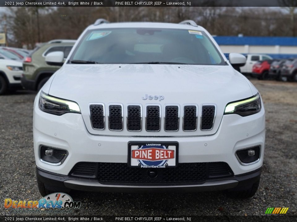 2021 Jeep Cherokee Limited 4x4 Bright White / Black Photo #3