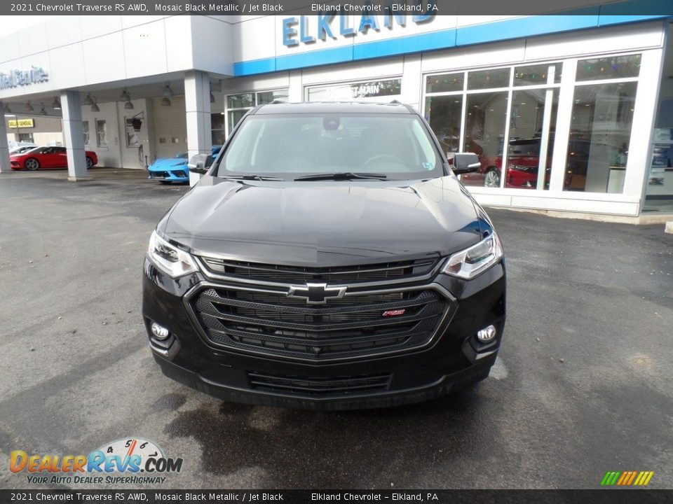 2021 Chevrolet Traverse RS AWD Mosaic Black Metallic / Jet Black Photo #2