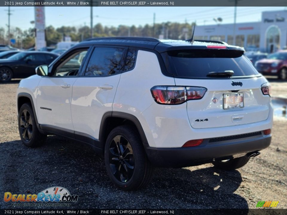 2021 Jeep Compass Latitude 4x4 White / Black Photo #6