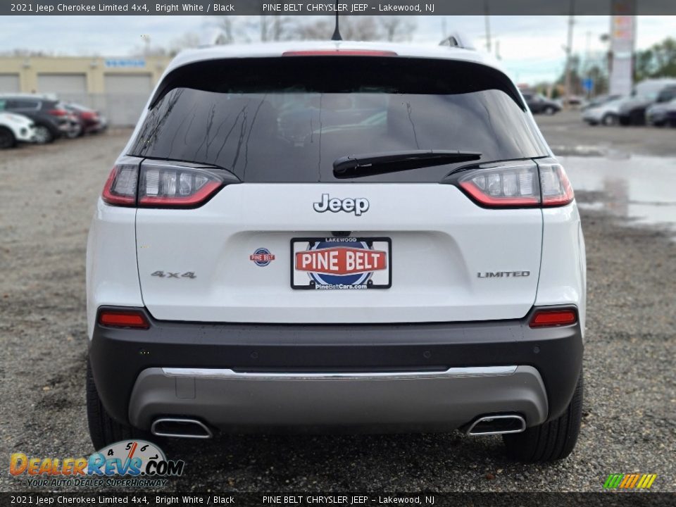 2021 Jeep Cherokee Limited 4x4 Bright White / Black Photo #7