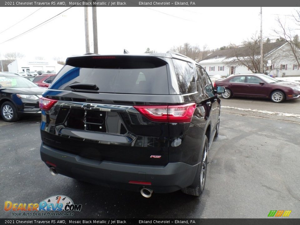 2021 Chevrolet Traverse RS AWD Mosaic Black Metallic / Jet Black Photo #6