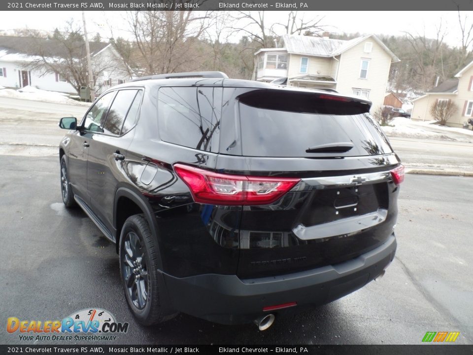 2021 Chevrolet Traverse RS AWD Mosaic Black Metallic / Jet Black Photo #8