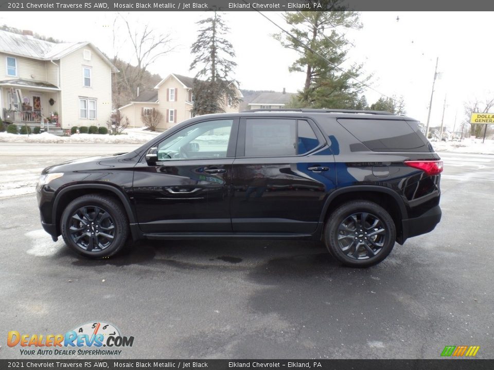 2021 Chevrolet Traverse RS AWD Mosaic Black Metallic / Jet Black Photo #9