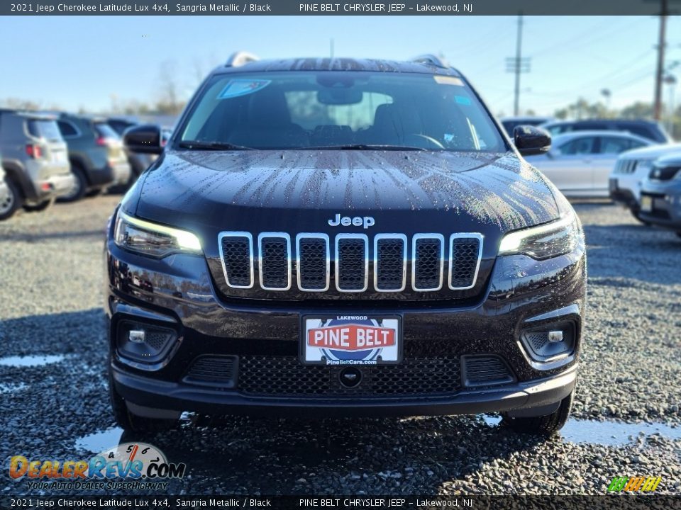 2021 Jeep Cherokee Latitude Lux 4x4 Sangria Metallic / Black Photo #3