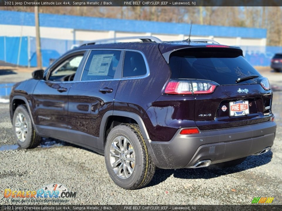 2021 Jeep Cherokee Latitude Lux 4x4 Sangria Metallic / Black Photo #6