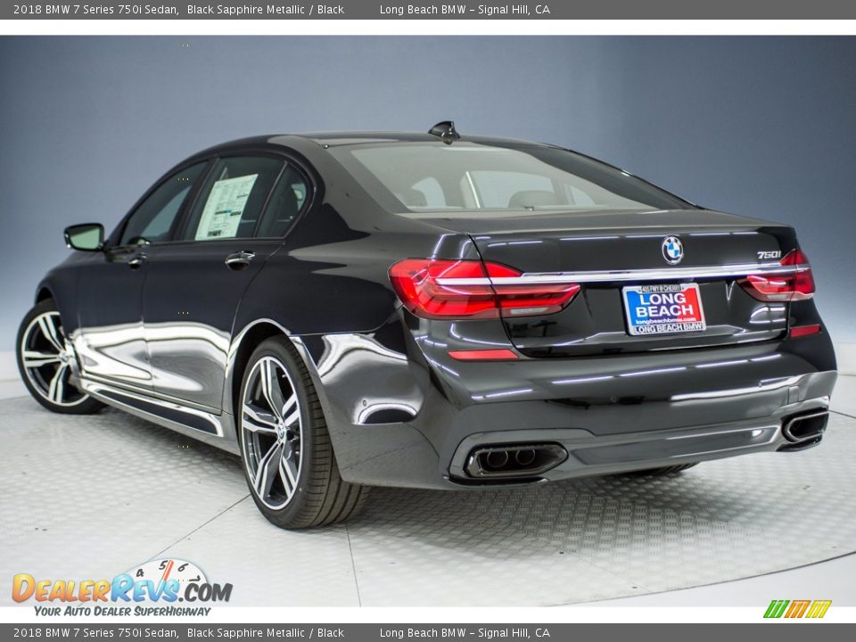 2018 BMW 7 Series 750i Sedan Black Sapphire Metallic / Black Photo #4