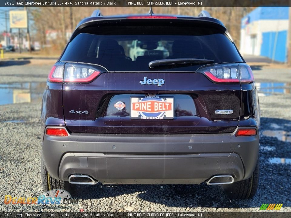 2021 Jeep Cherokee Latitude Lux 4x4 Sangria Metallic / Black Photo #7
