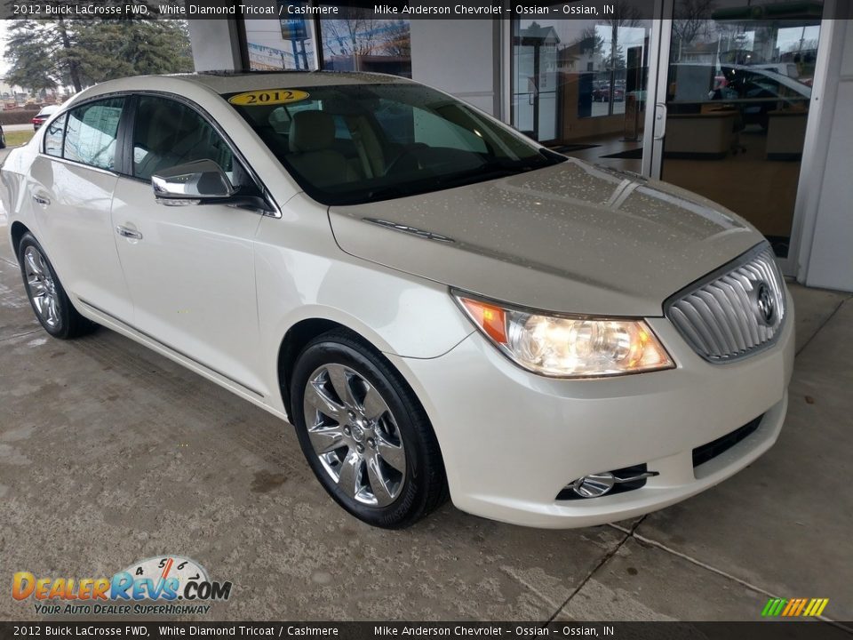 2012 Buick LaCrosse FWD White Diamond Tricoat / Cashmere Photo #2