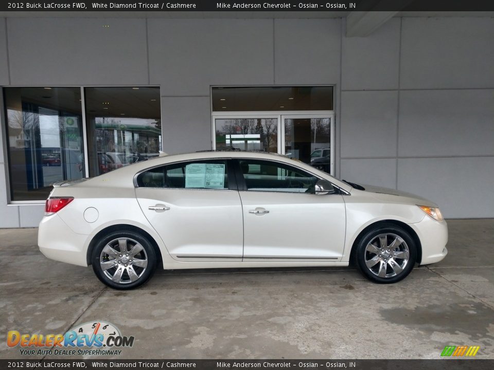 2012 Buick LaCrosse FWD White Diamond Tricoat / Cashmere Photo #3