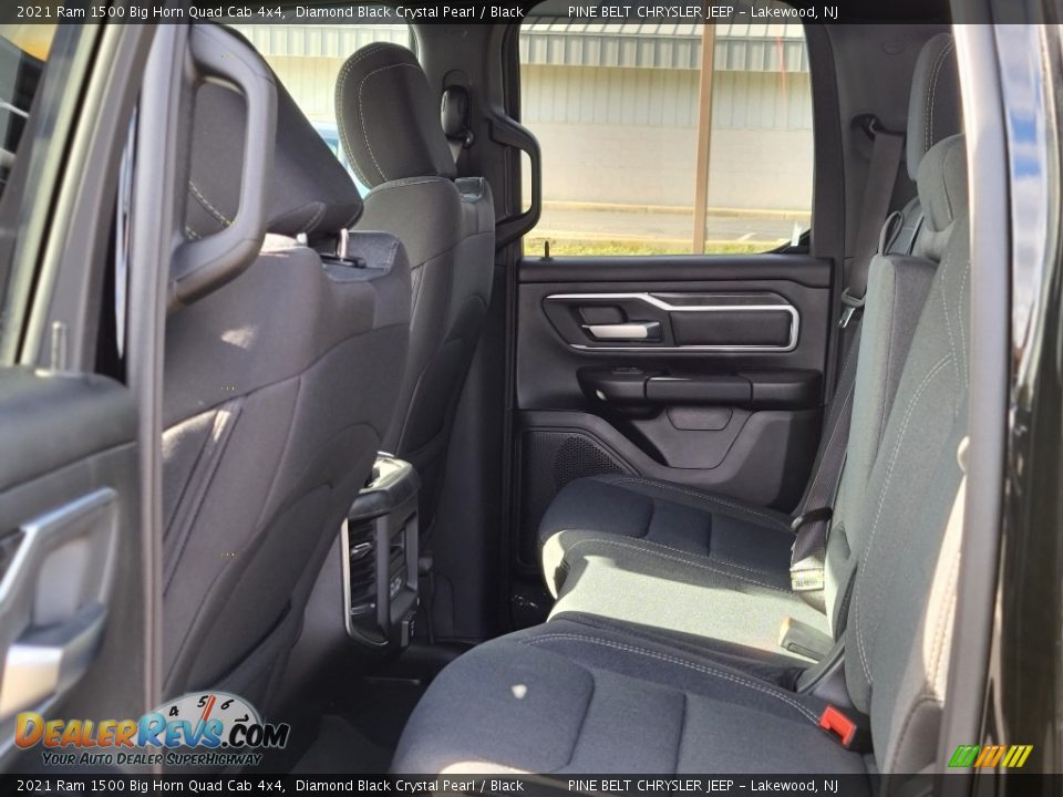 2021 Ram 1500 Big Horn Quad Cab 4x4 Diamond Black Crystal Pearl / Black Photo #9