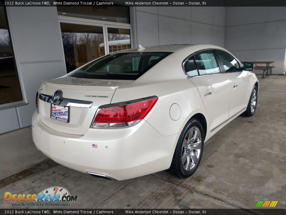 2012 Buick LaCrosse FWD White Diamond Tricoat / Cashmere Photo #4