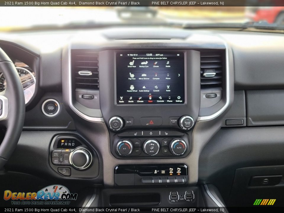 2021 Ram 1500 Big Horn Quad Cab 4x4 Diamond Black Crystal Pearl / Black Photo #10