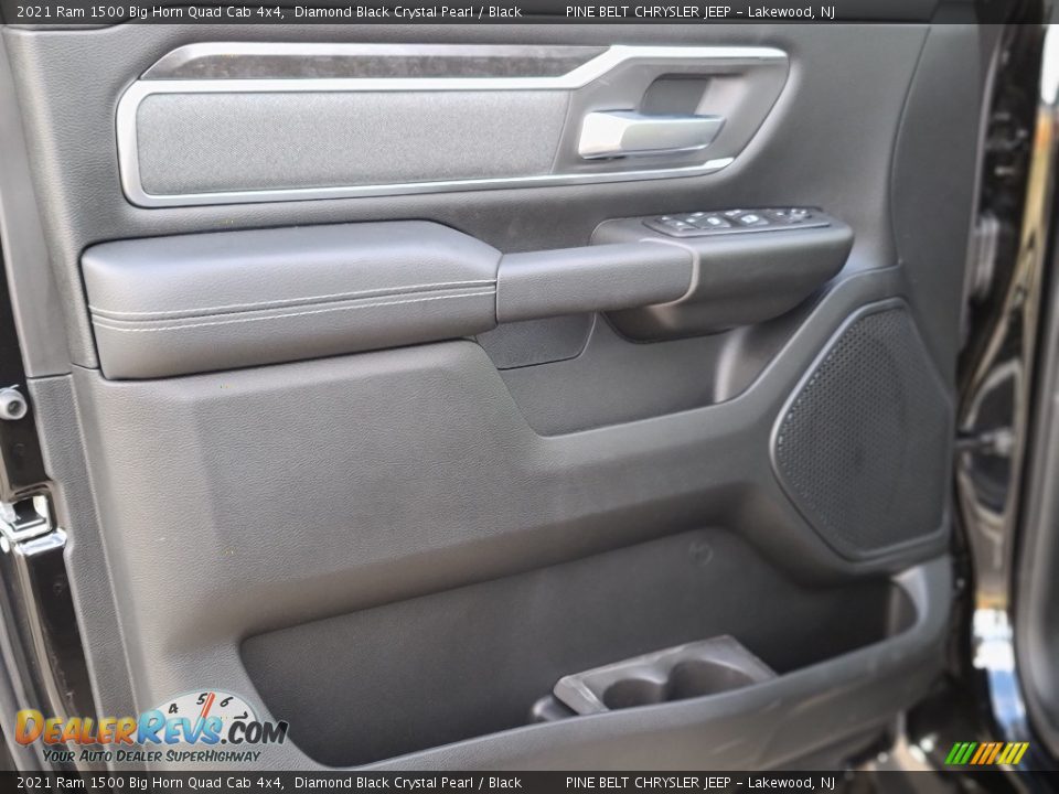 2021 Ram 1500 Big Horn Quad Cab 4x4 Diamond Black Crystal Pearl / Black Photo #12