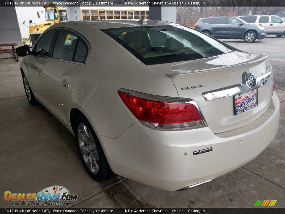 2012 Buick LaCrosse FWD White Diamond Tricoat / Cashmere Photo #7