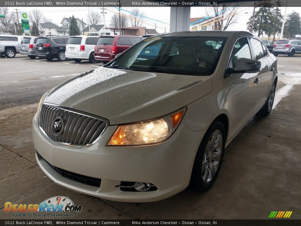 2012 Buick LaCrosse FWD White Diamond Tricoat / Cashmere Photo #8