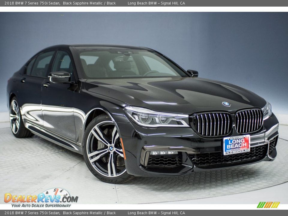 2018 BMW 7 Series 750i Sedan Black Sapphire Metallic / Black Photo #11