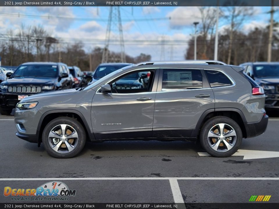 2021 Jeep Cherokee Limited 4x4 Sting-Gray / Black Photo #4