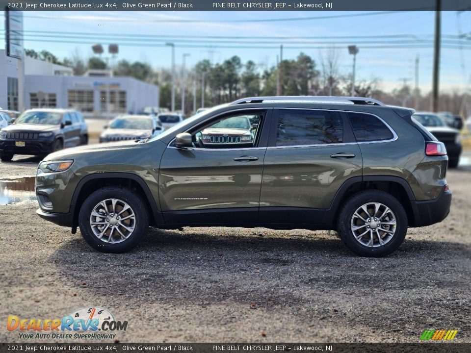 2021 Jeep Cherokee Latitude Lux 4x4 Olive Green Pearl / Black Photo #4