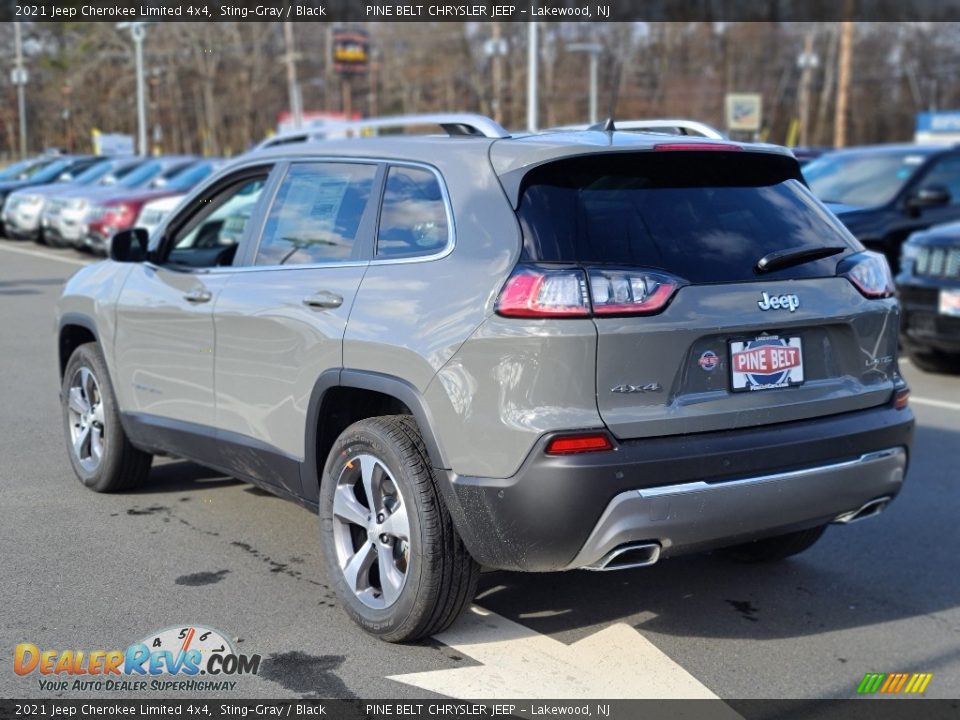 2021 Jeep Cherokee Limited 4x4 Sting-Gray / Black Photo #6