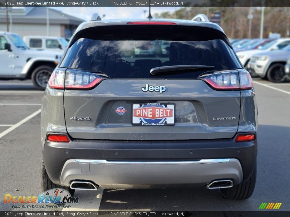 2021 Jeep Cherokee Limited 4x4 Sting-Gray / Black Photo #7