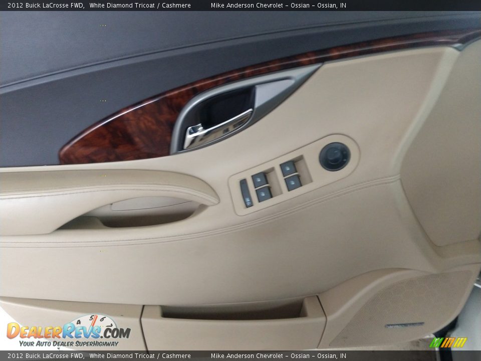 2012 Buick LaCrosse FWD White Diamond Tricoat / Cashmere Photo #22