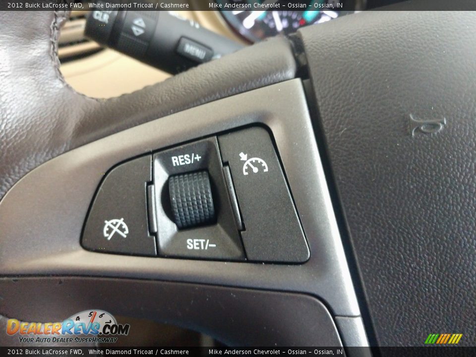 2012 Buick LaCrosse FWD White Diamond Tricoat / Cashmere Photo #24