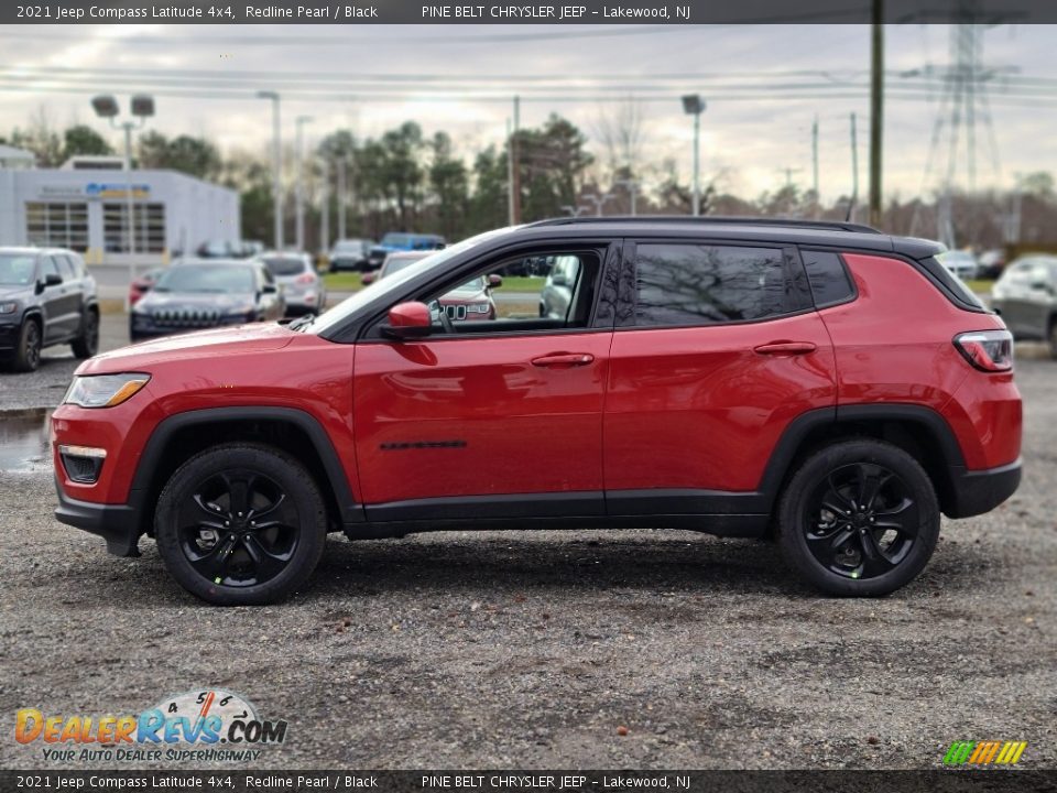 2021 Jeep Compass Latitude 4x4 Redline Pearl / Black Photo #4