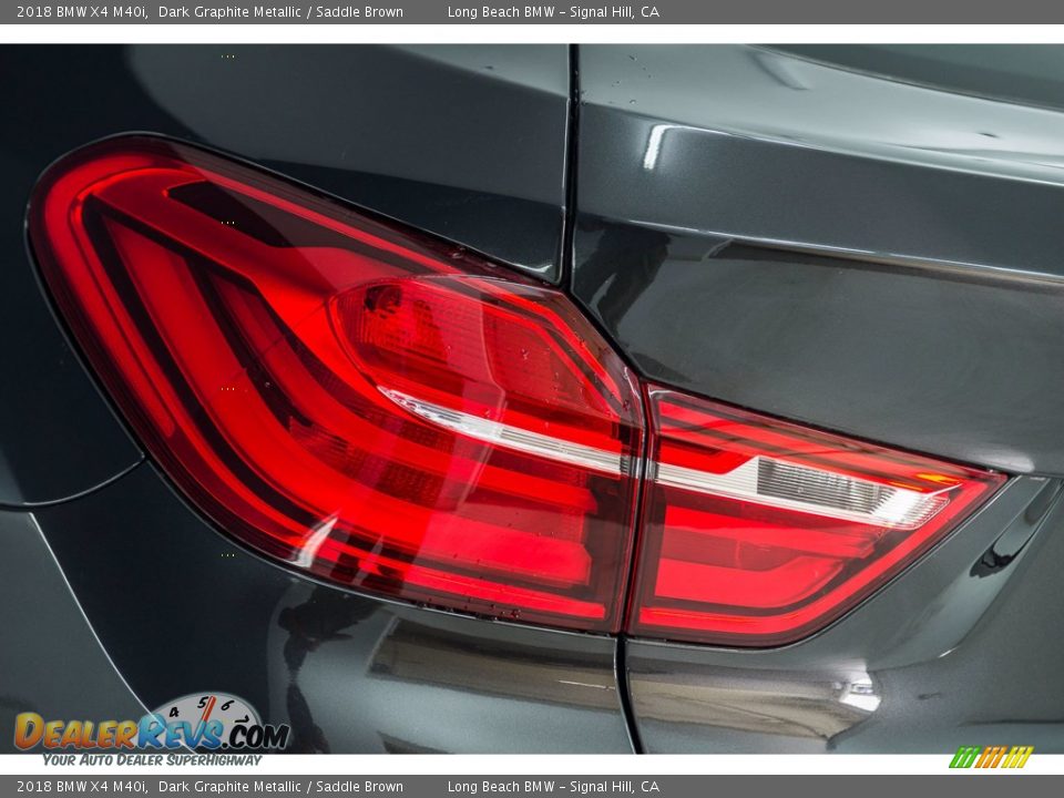 2018 BMW X4 M40i Dark Graphite Metallic / Saddle Brown Photo #17