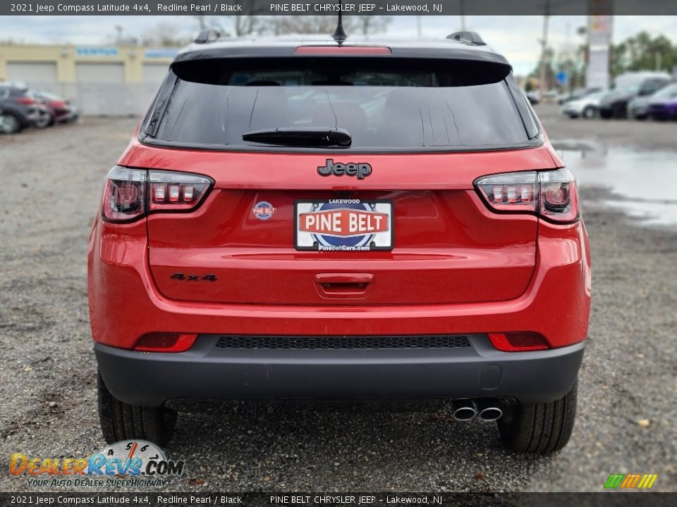 2021 Jeep Compass Latitude 4x4 Redline Pearl / Black Photo #7