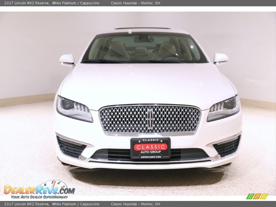 2017 Lincoln MKZ Reserve White Platinum / Cappuccino Photo #2