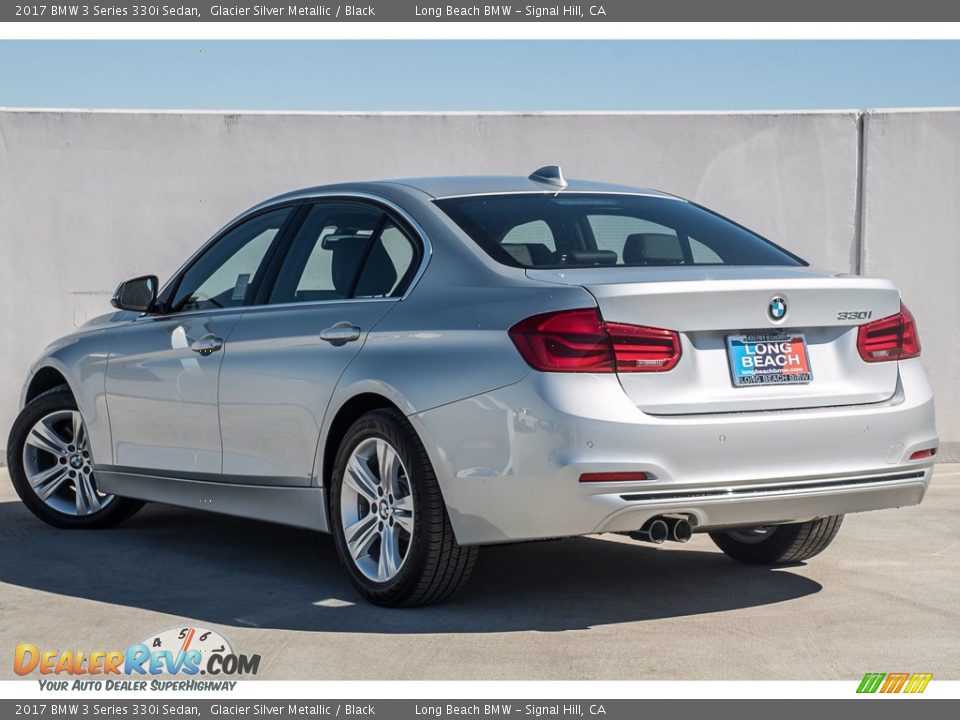 2017 BMW 3 Series 330i Sedan Glacier Silver Metallic / Black Photo #3