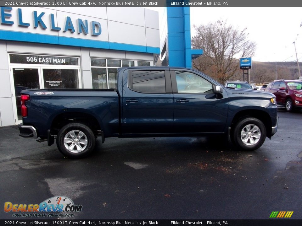 2021 Chevrolet Silverado 1500 LT Crew Cab 4x4 Northsky Blue Metallic / Jet Black Photo #2