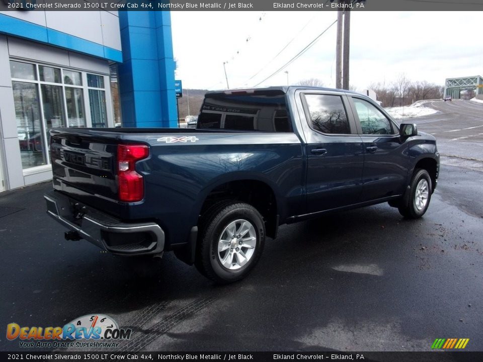 2021 Chevrolet Silverado 1500 LT Crew Cab 4x4 Northsky Blue Metallic / Jet Black Photo #3