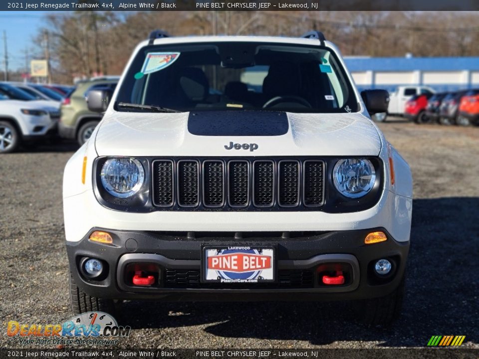 2021 Jeep Renegade Trailhawk 4x4 Alpine White / Black Photo #3