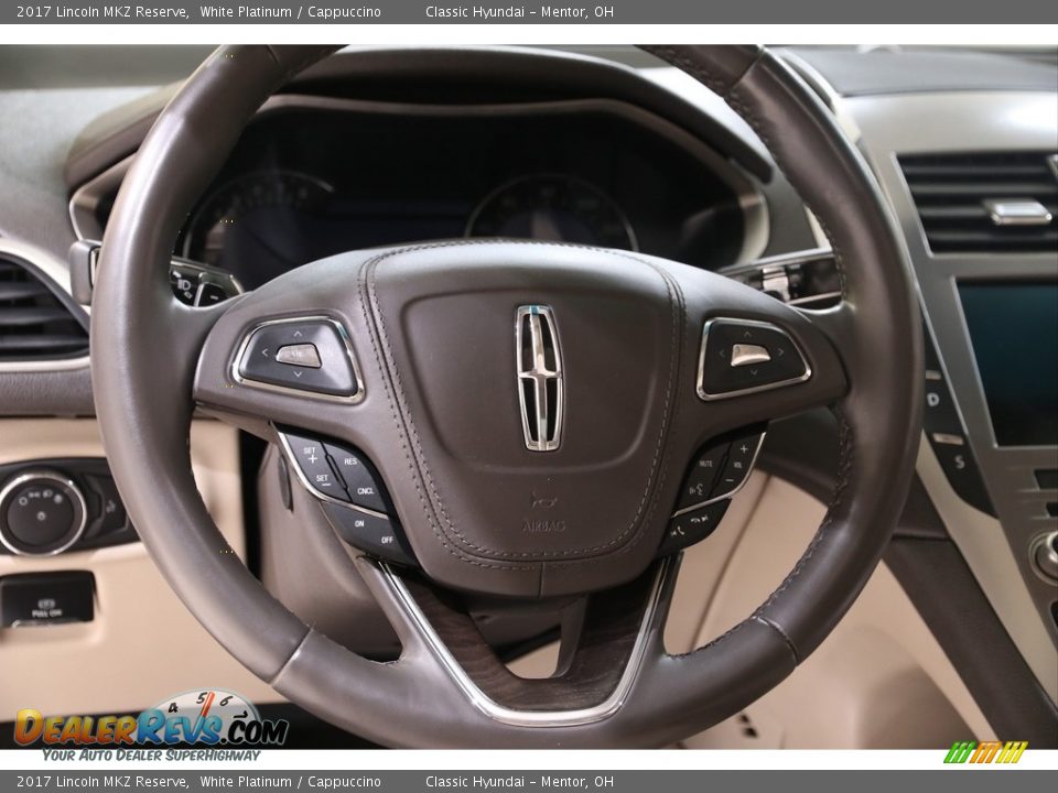 2017 Lincoln MKZ Reserve White Platinum / Cappuccino Photo #7