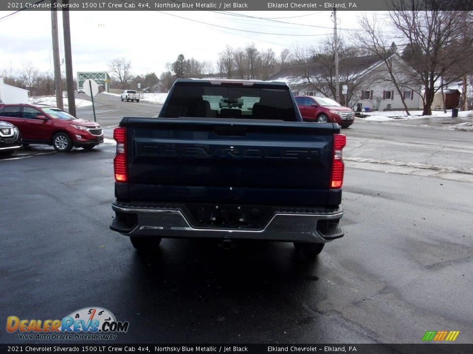 2021 Chevrolet Silverado 1500 LT Crew Cab 4x4 Northsky Blue Metallic / Jet Black Photo #4