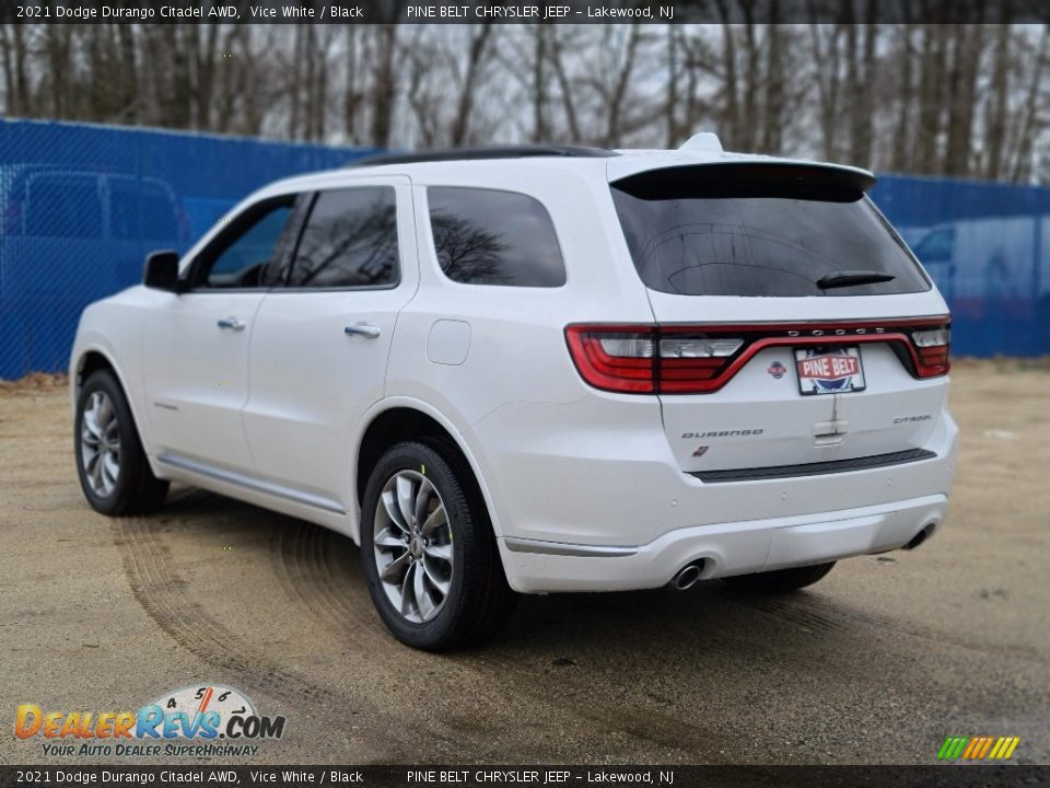 2021 Dodge Durango Citadel AWD Vice White / Black Photo #6