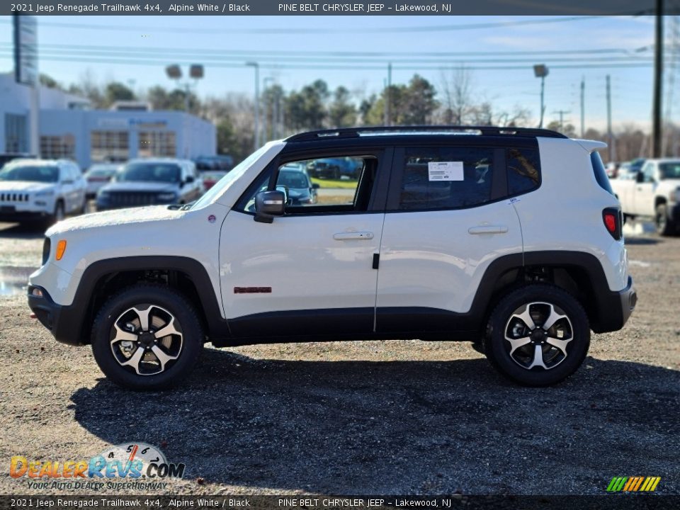 2021 Jeep Renegade Trailhawk 4x4 Alpine White / Black Photo #4